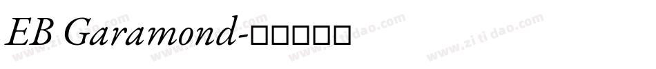 EB Garamond字体转换